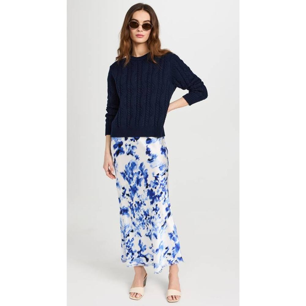 La Ligne Blue and White Maxi Skirt